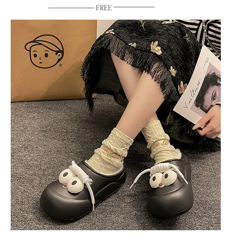 Bag heel waterproof cotton slippers women's new winter wear fleece-lined thickened student girlfriends thick-soled cotton shoes women's wholesale — feature 16
