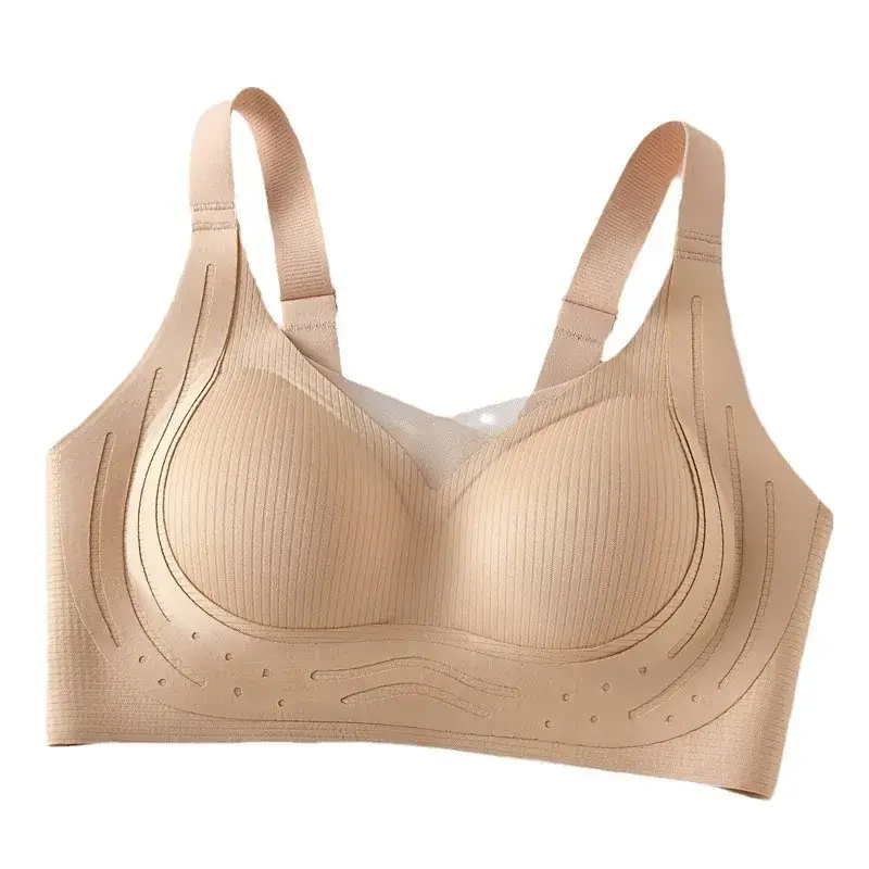 Traceless Push Up Bra Women Soft Lace Up Anti Sagging - Image 10