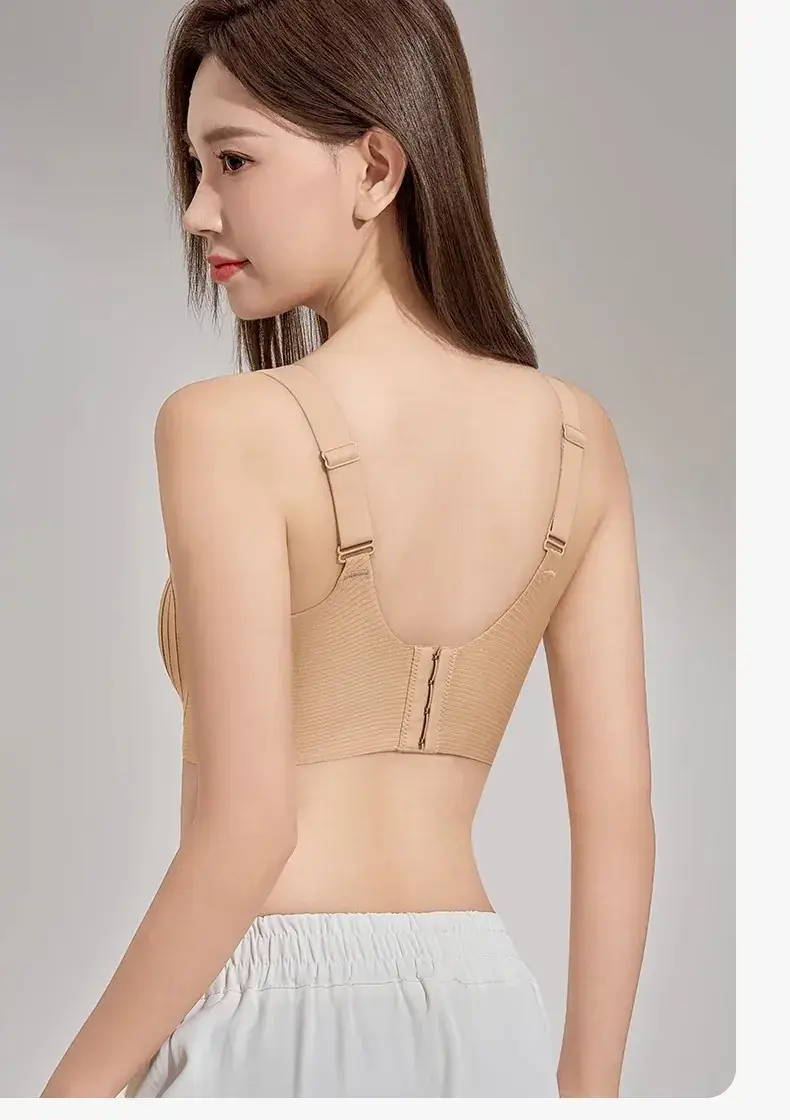 Traceless Push Up Bra Women Soft Lace Up Anti Sagging — feature 18