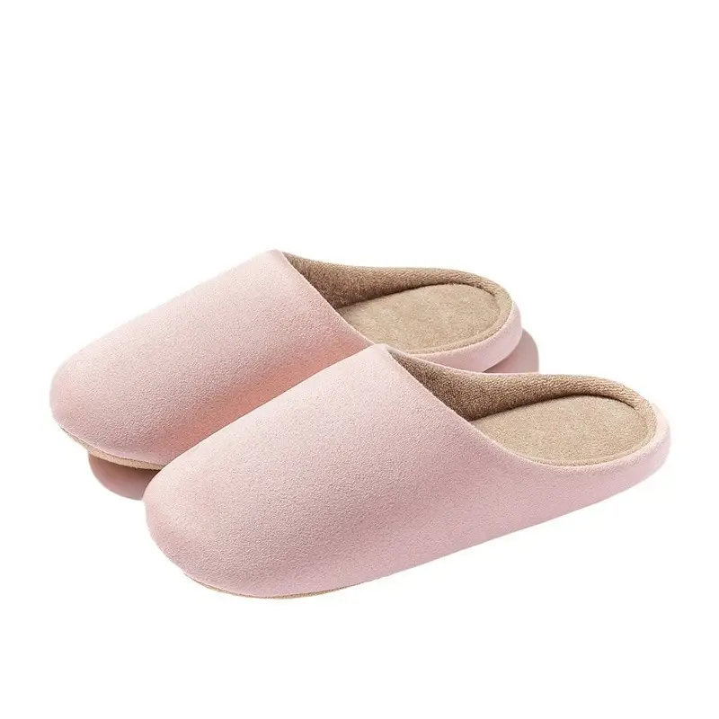 Cotton Slippers for Women, Autumn and Winter, Couples' Home Use, Indoor Maternity Warm Thick-Soled Non-Slip Home Plush Slippers for Men
