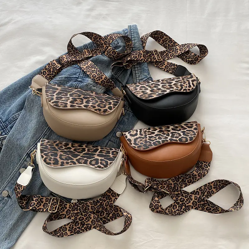 Leopard Print Shoulder Crossbody Bag for Women