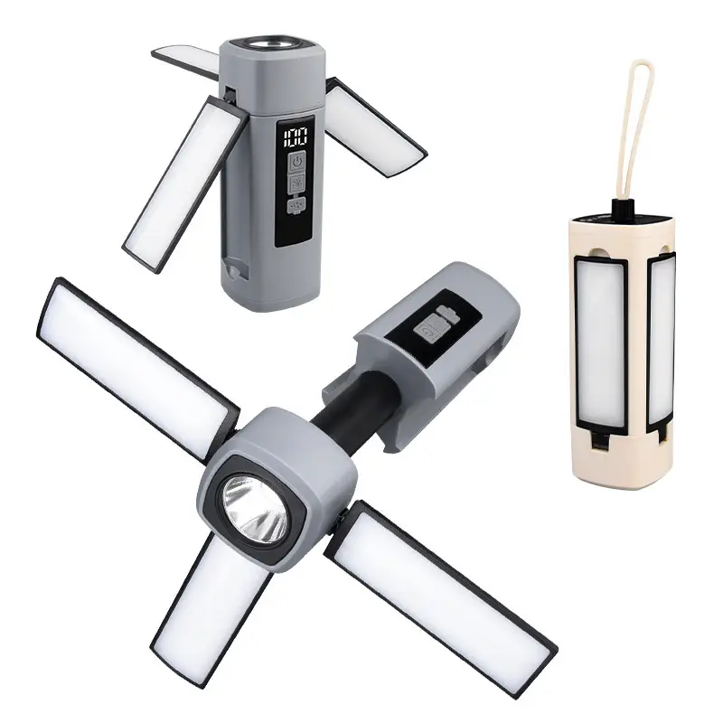 Portable Camping Light Three Leaf Flip Outdoor Lamp