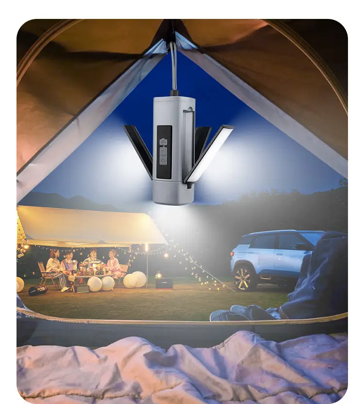 Portable Camping Light Three Leaf Flip Outdoor Lamp — feature 13