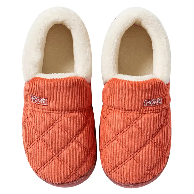 Cixi Cotton Slippers Women's Thick Sole Winter Home Spring and Autumn Indoor Non-slip Warm Moon Shoes Home Couple Men's - Image 45