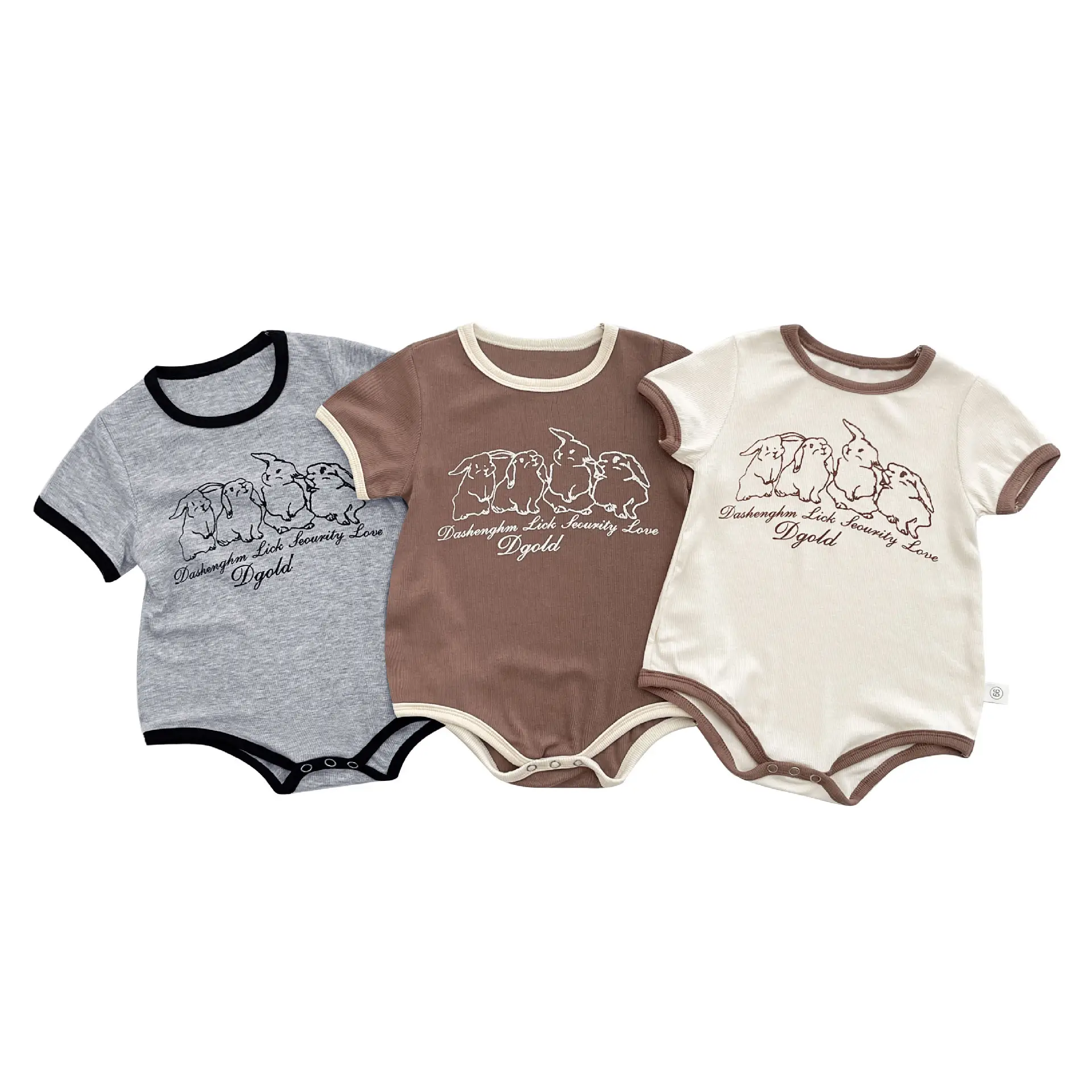 Korean Style Women Cotton T-Shirt Brown 8M - Image 7
