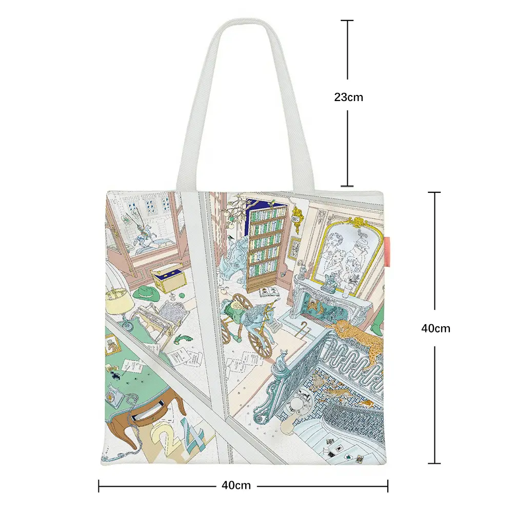 Mystery Korean Style Canvas Bag Large Capacity - Image 4