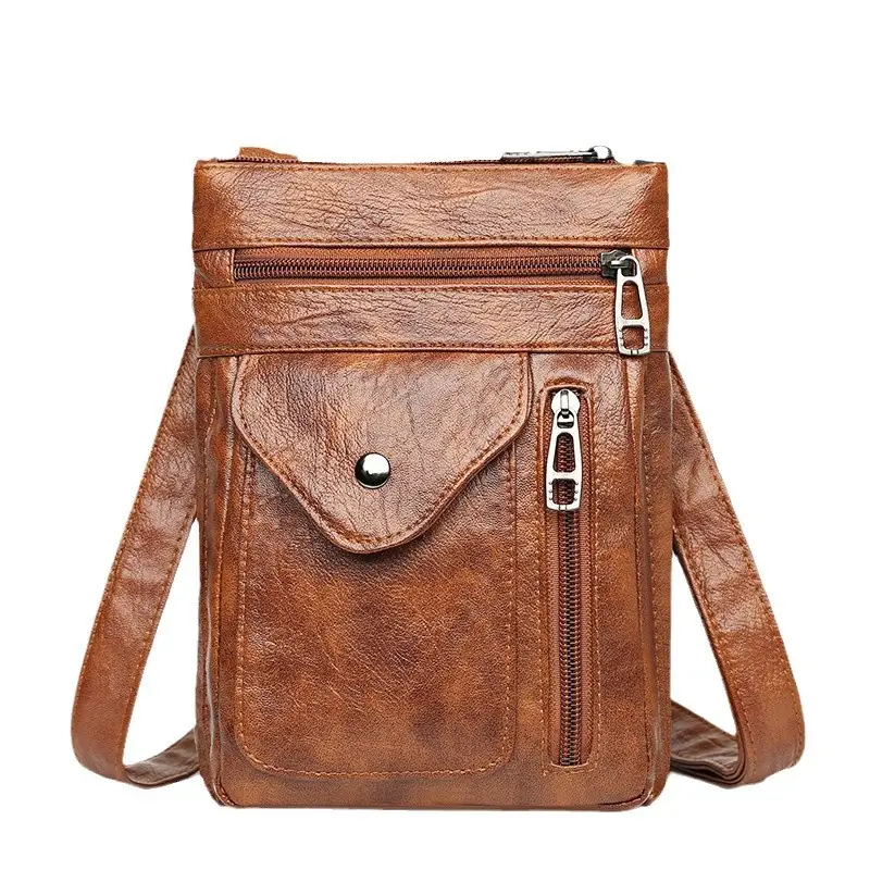 Black Crossbody Phone Bag with Shoulder Strap - Image 7