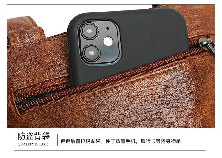 Black Crossbody Phone Bag with Shoulder Strap — feature 24