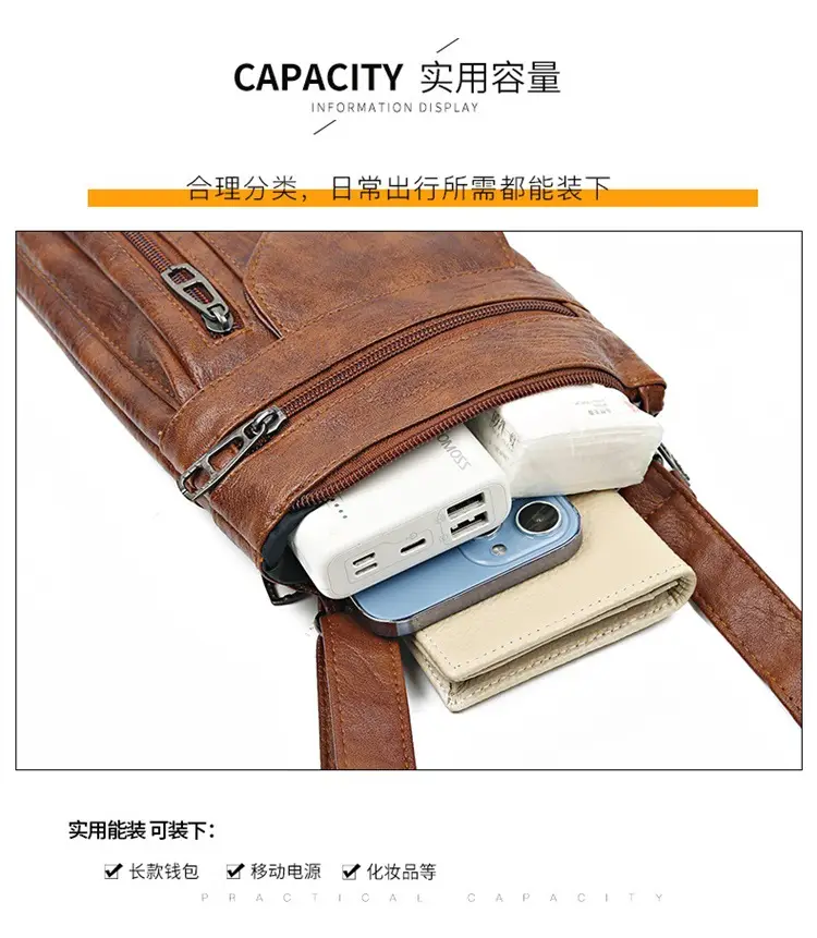 Black Crossbody Phone Bag with Shoulder Strap — feature 8