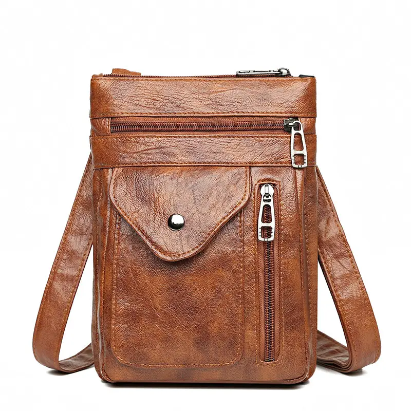 Black Crossbody Phone Bag with Shoulder Strap - Image 2