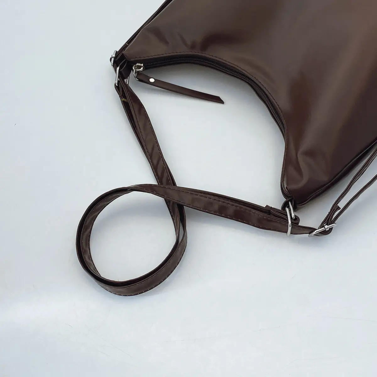 Japanese Style Tan Shoulder Bag with Adjustable Strap — feature 10