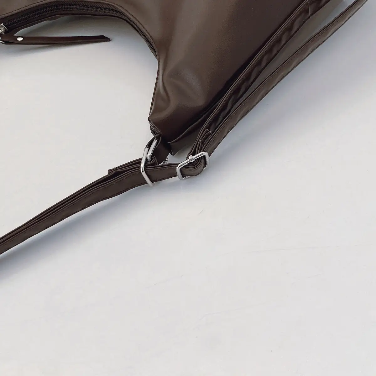 Japanese Style Tan Shoulder Bag with Adjustable Strap — feature 9
