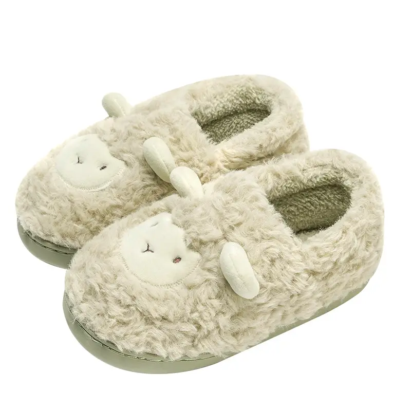 Jialiya Cotton Slippers for Women in Autumn and Winter with Heel 2025 New Home Indoor Warm Plush Outer Wear Cotton Shoes for Men - Image 15