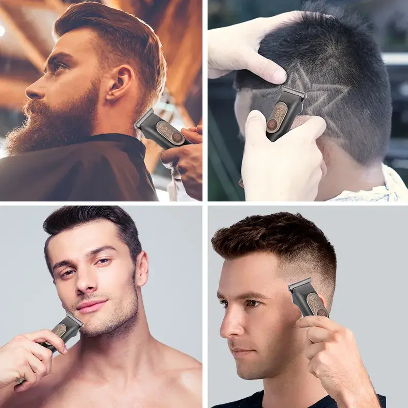 Retro Electric Hair Clipper with 5 Blades Set - Image 3