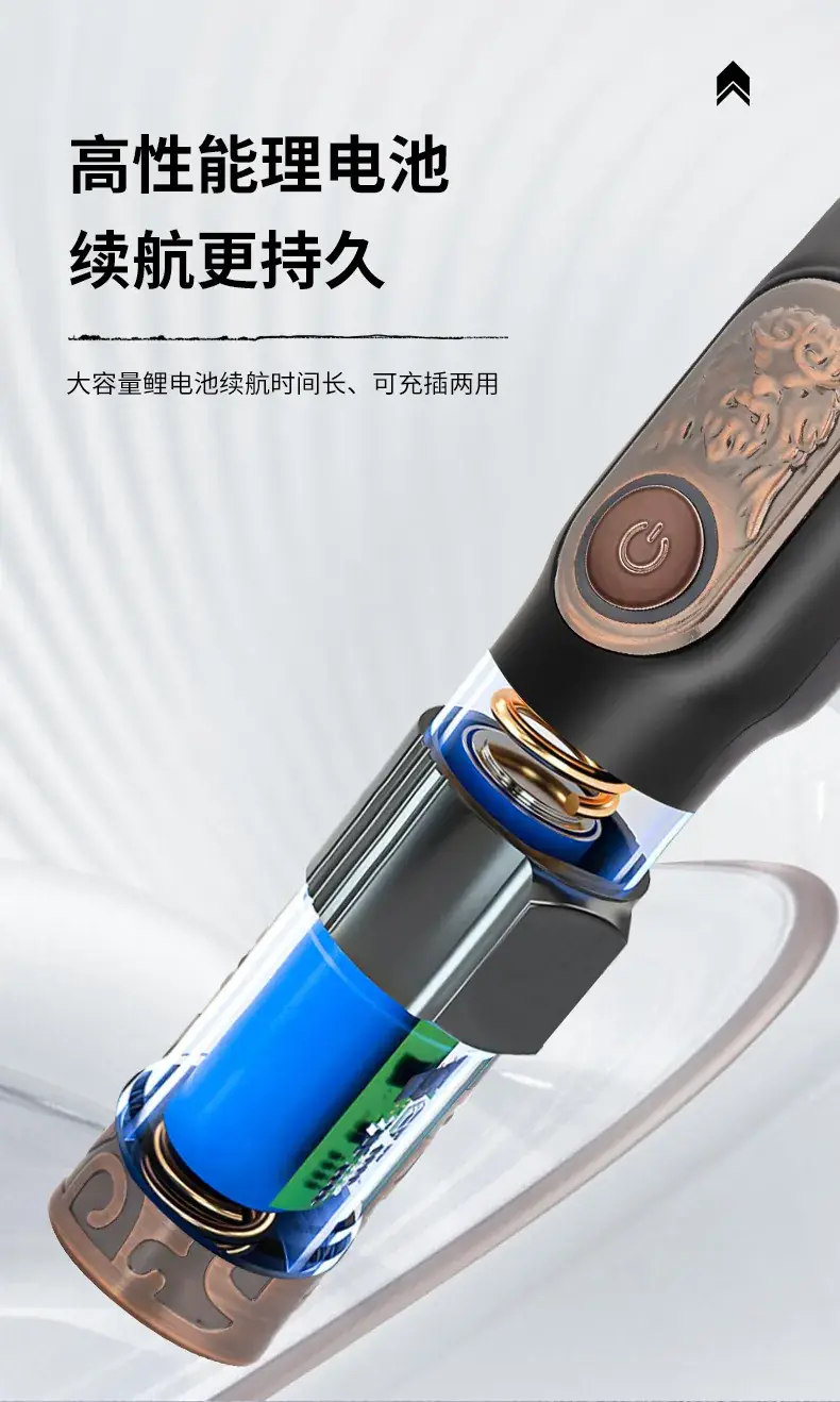 Retro Electric Hair Clipper with 5 Blades Set — feature 5