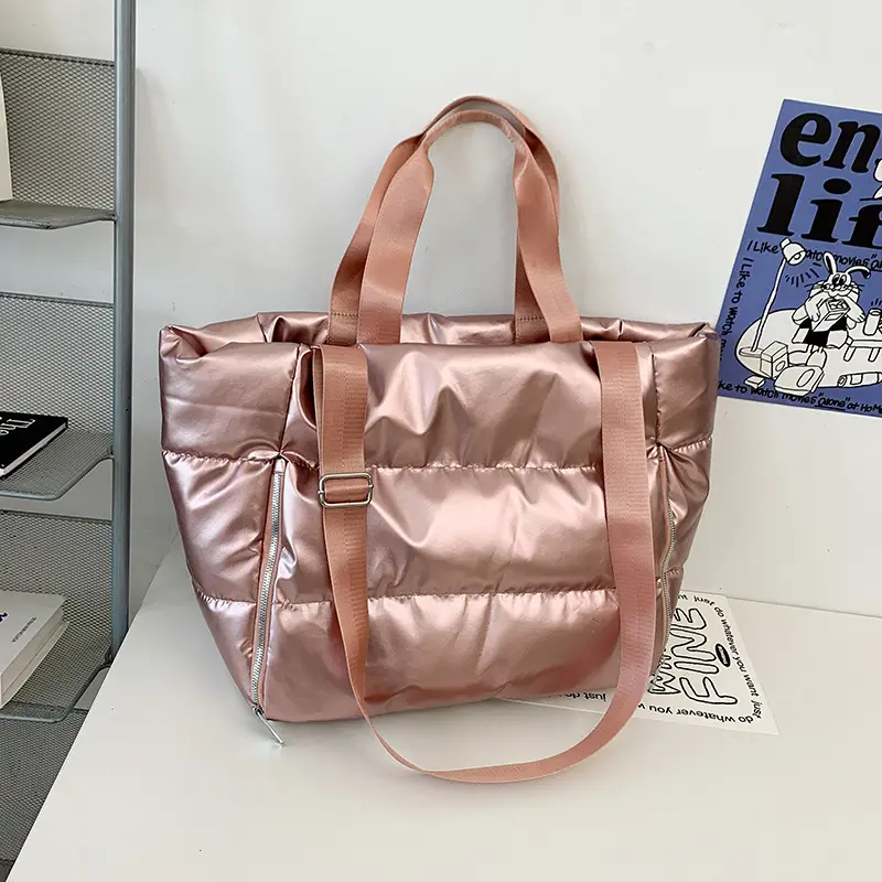 Silver Crossbody Bag for Women Travel Handbag - Image 2