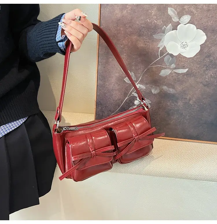 Women's Brown Bow Shoulder Crossbody Bag 2024 — feature 18