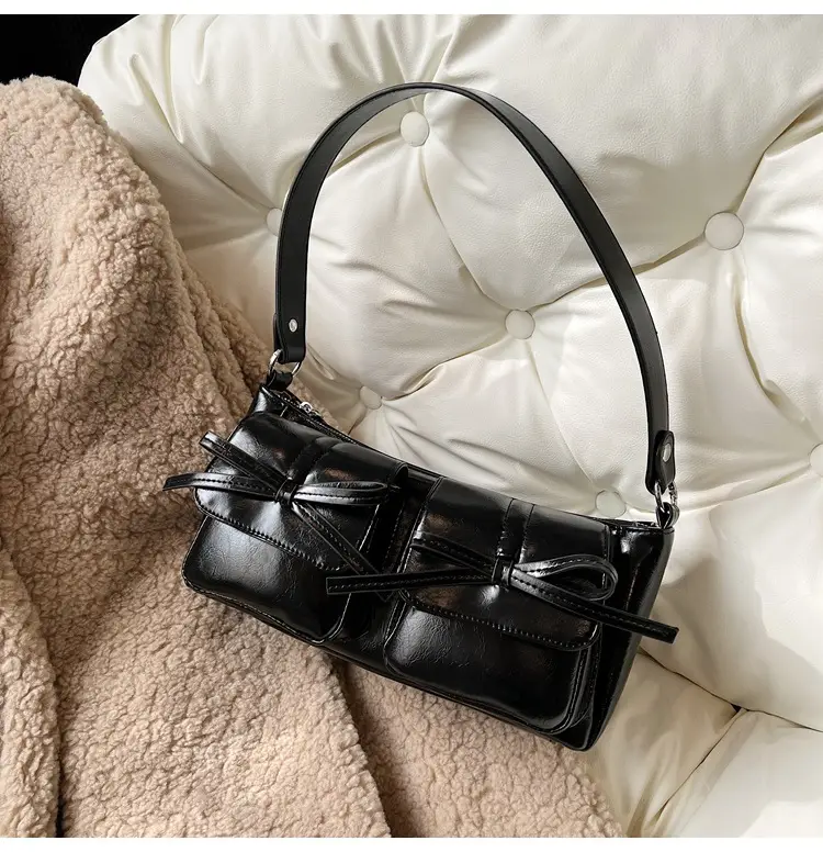 Women's Brown Bow Shoulder Crossbody Bag 2024 — feature 30