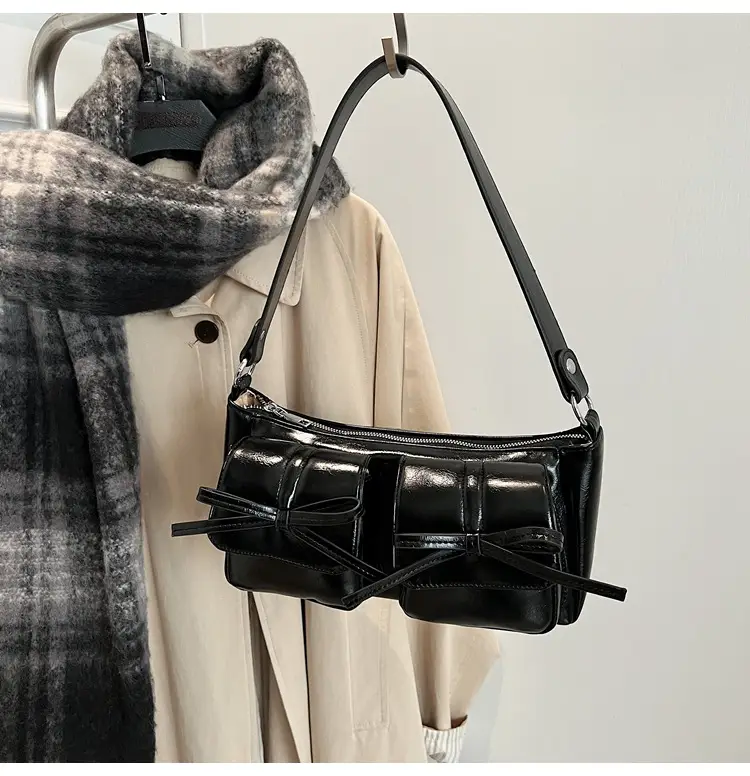 Women's Brown Bow Shoulder Crossbody Bag 2024 — feature 32