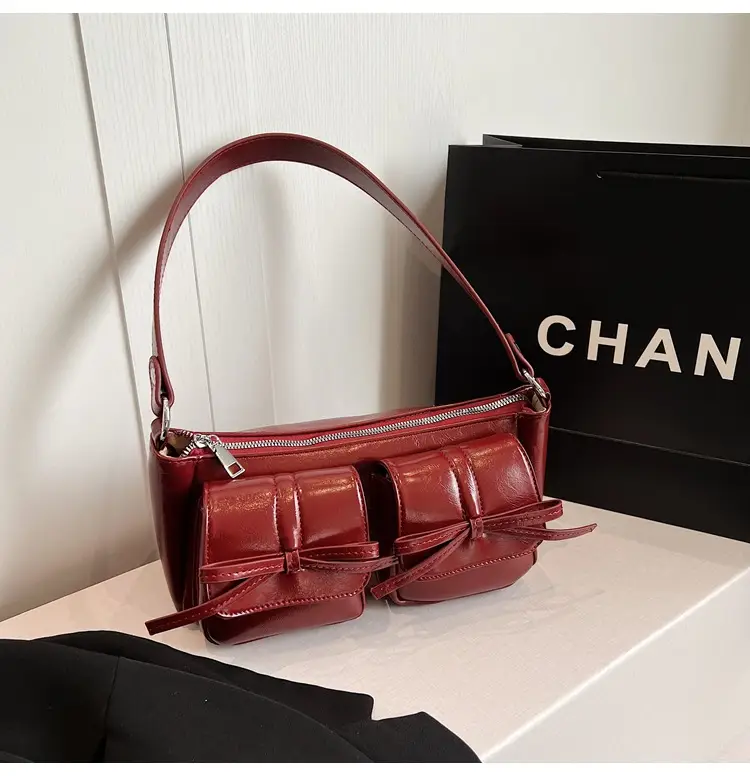 Women's Brown Bow Shoulder Crossbody Bag 2024 — feature 34