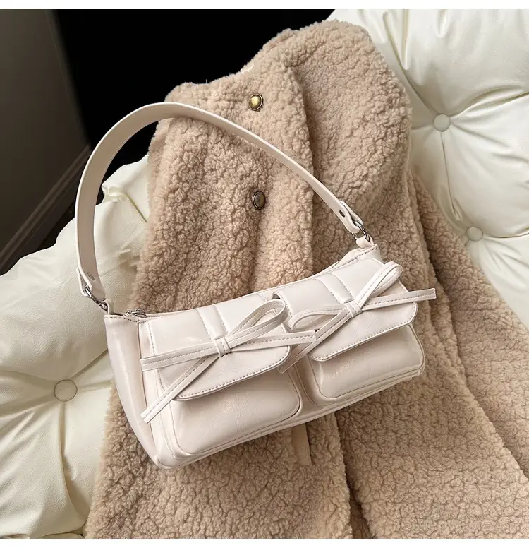 Women's Brown Bow Shoulder Crossbody Bag 2024 — feature 37