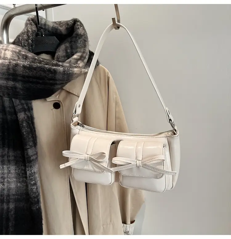 Women's Brown Bow Shoulder Crossbody Bag 2024 — feature 38