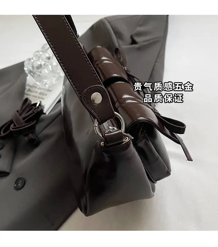 Women's Brown Bow Shoulder Crossbody Bag 2024 — feature 4