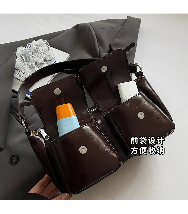 Women's Brown Bow Shoulder Crossbody Bag 2024 — feature 6
