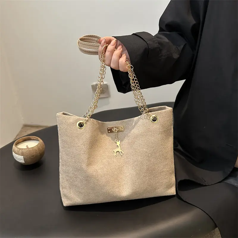 Women Matte Leather Shoulder Bag Brown 2026 - Image 6