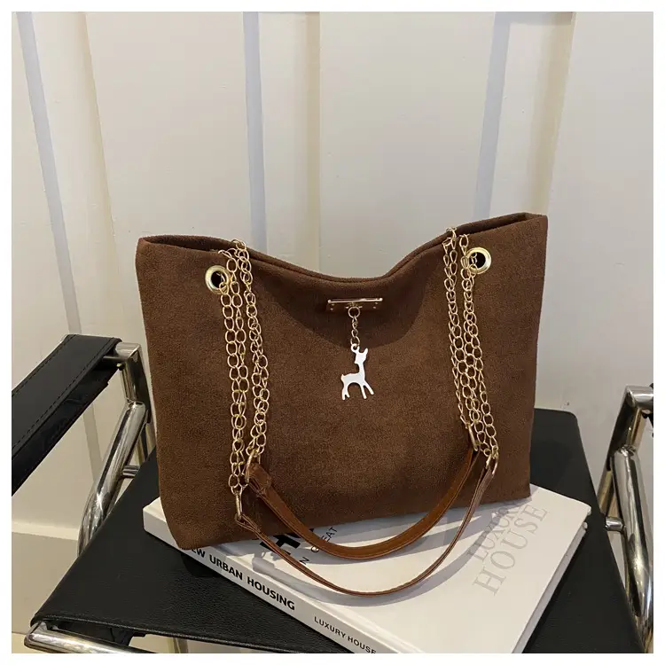 Women Matte Leather Shoulder Bag Brown 2026 — feature 11