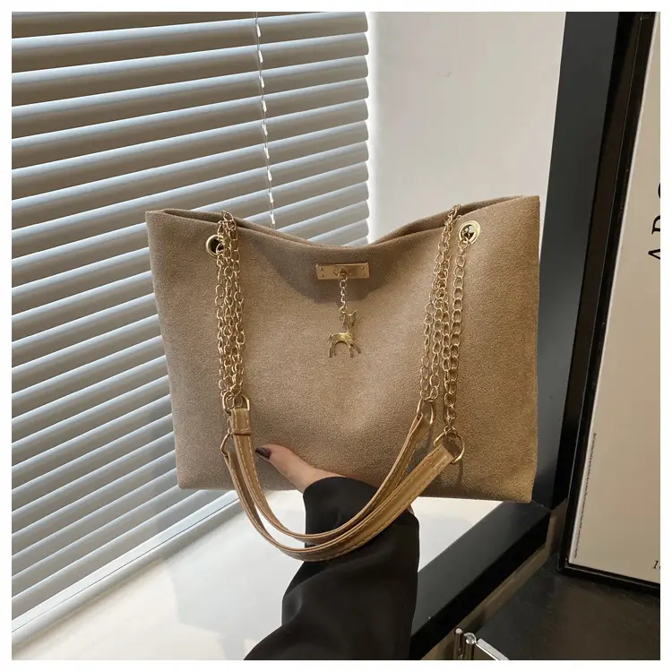 Women Matte Leather Shoulder Bag Brown 2026 — feature 14
