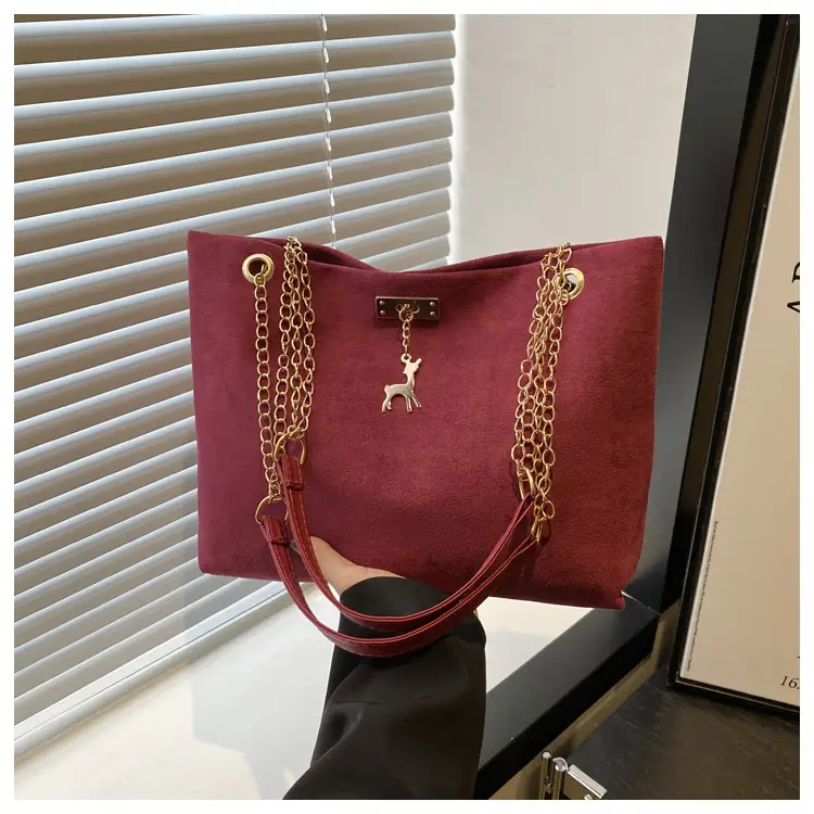 Women Matte Leather Shoulder Bag Brown 2026 — feature 15