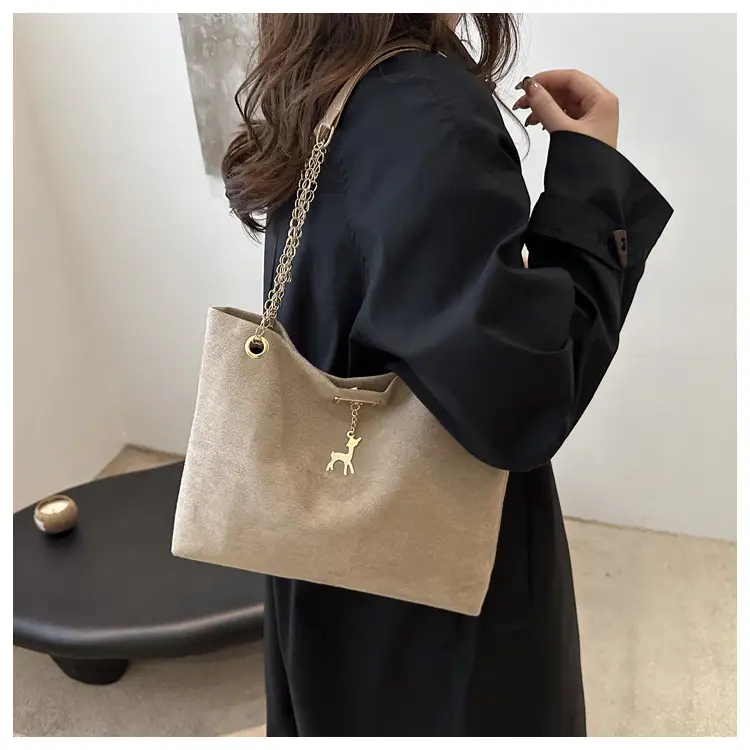 Women Matte Leather Shoulder Bag Brown 2026 — feature 26