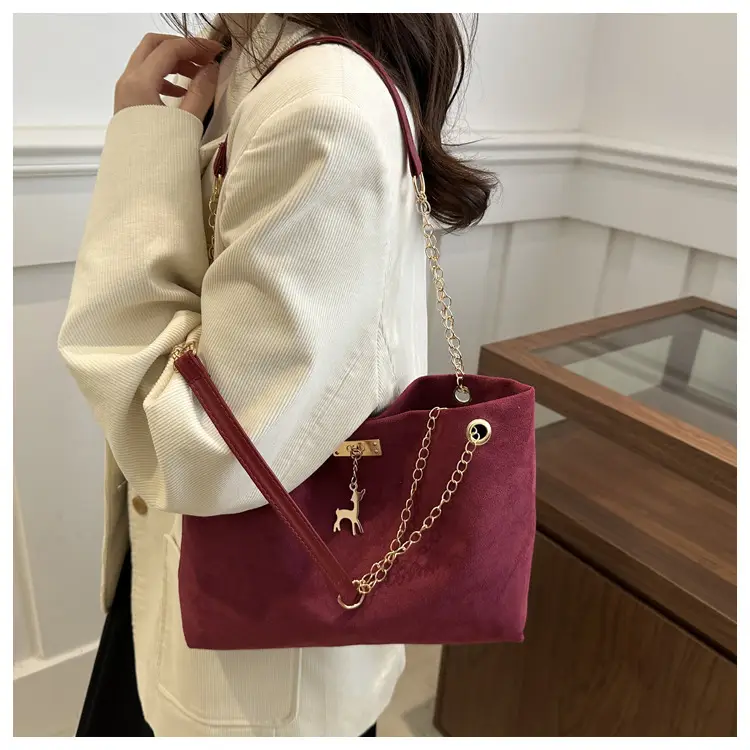 Women Matte Leather Shoulder Bag Brown 2026 — feature 39