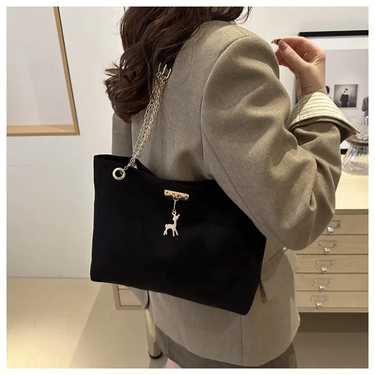 Women Matte Leather Shoulder Bag Brown 2026 — feature 40