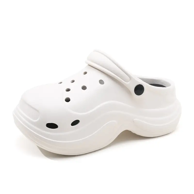 Women's Hole Shoes Height Increase Summer Wear Non-slip Eva Cloud Slippers Non-stinky Feet Beach Wear-resistant Shoe Sandals - Image 8