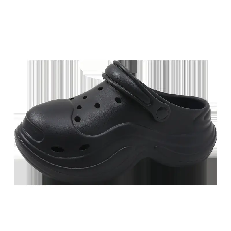 Women's Hole Shoes Height Increase Summer Wear Non-slip Eva Cloud Slippers Non-stinky Feet Beach Wear-resistant Shoe Sandals - Image 2