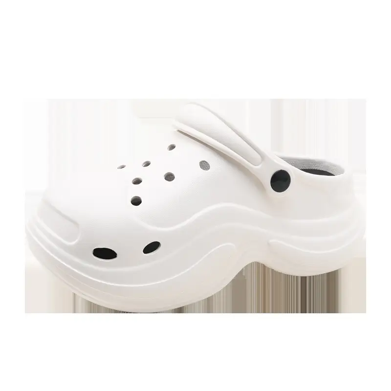 Women's Hole Shoes Height Increase Summer Wear Non-slip Eva Cloud Slippers Non-stinky Feet Beach Wear-resistant Shoe Sandals - Image 3