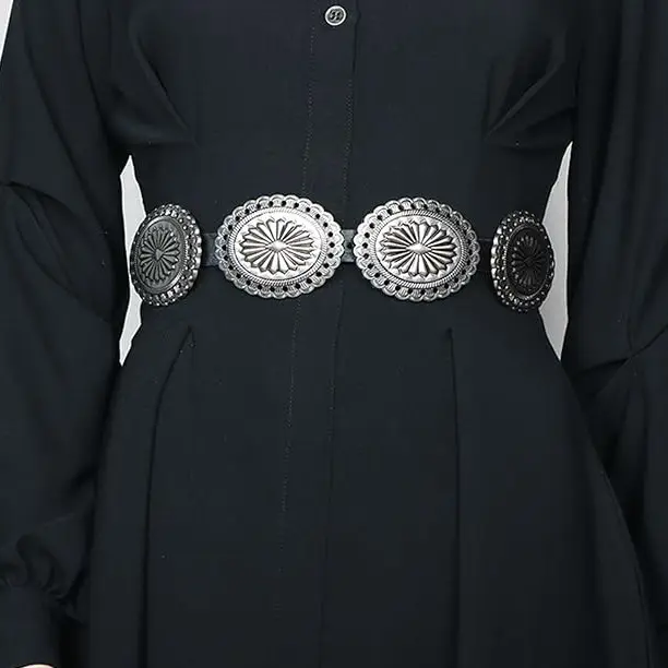 2024 Retro Western Belt Large Black Women's Belt — feature 13