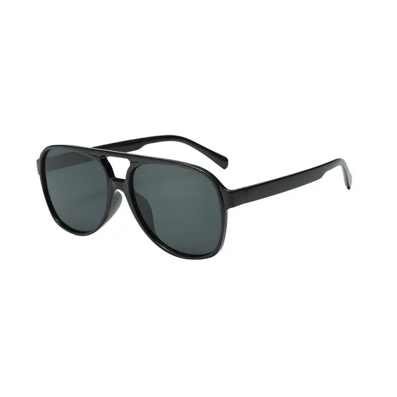 Aviator Sunglasses Women's Anti-UV Leopard Print Large Frame