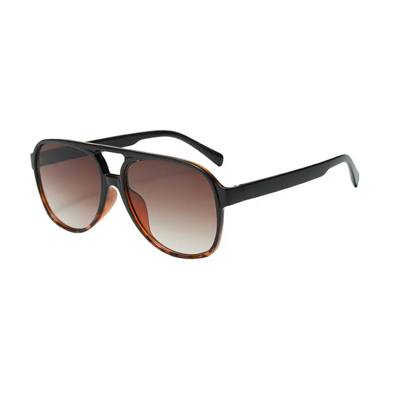 Aviator Sunglasses Women's Anti-UV Leopard Print Large Frame - Image 11