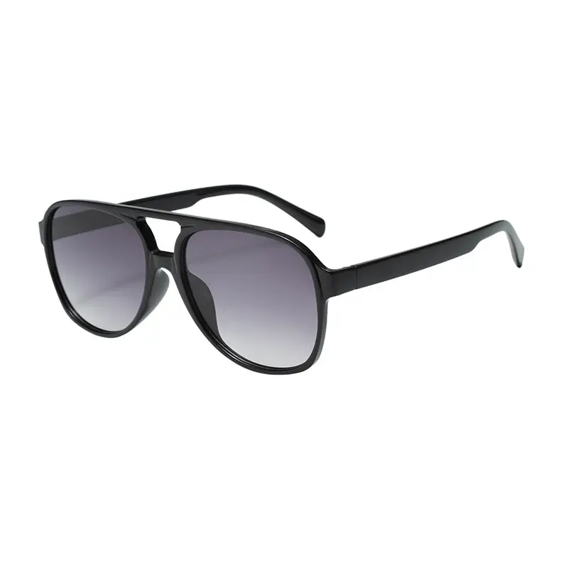 Aviator Sunglasses Women's Anti-UV Leopard Print Large Frame - Image 2