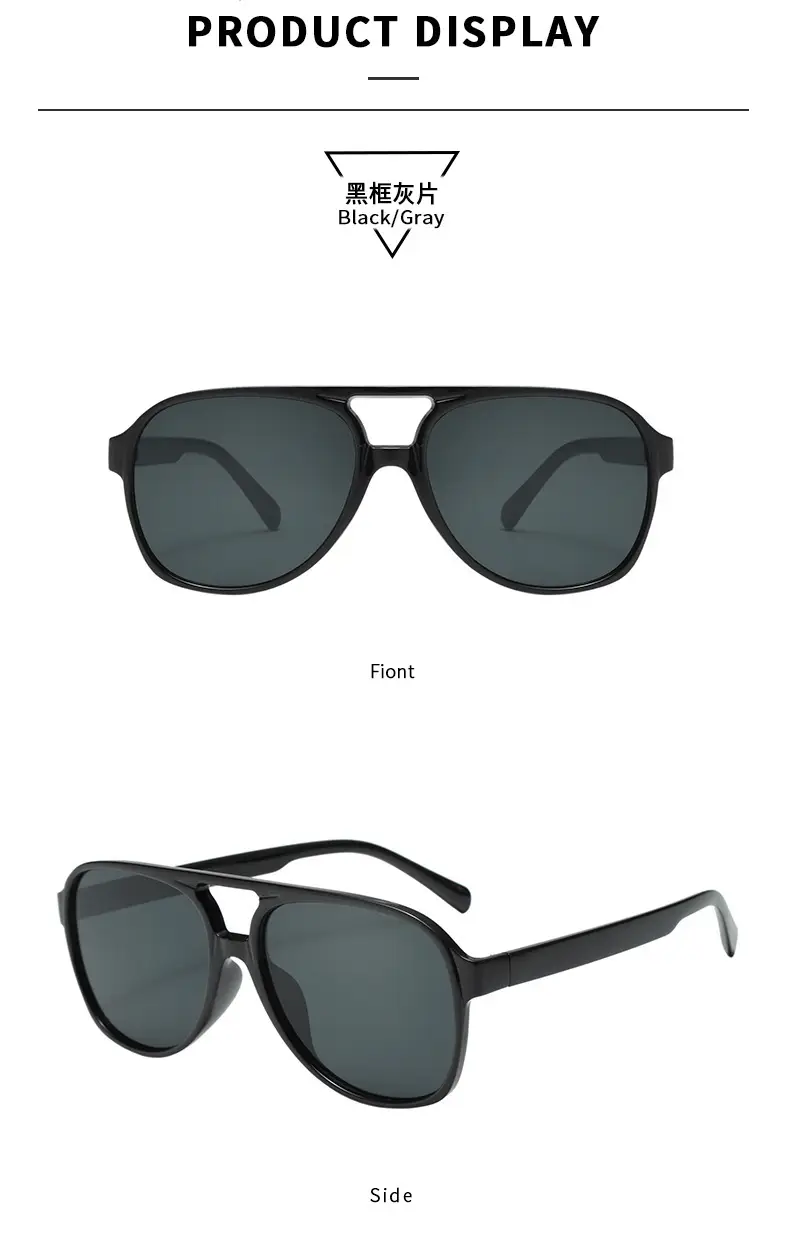 Aviator Sunglasses Women's Anti-UV Leopard Print Large Frame — feature 11