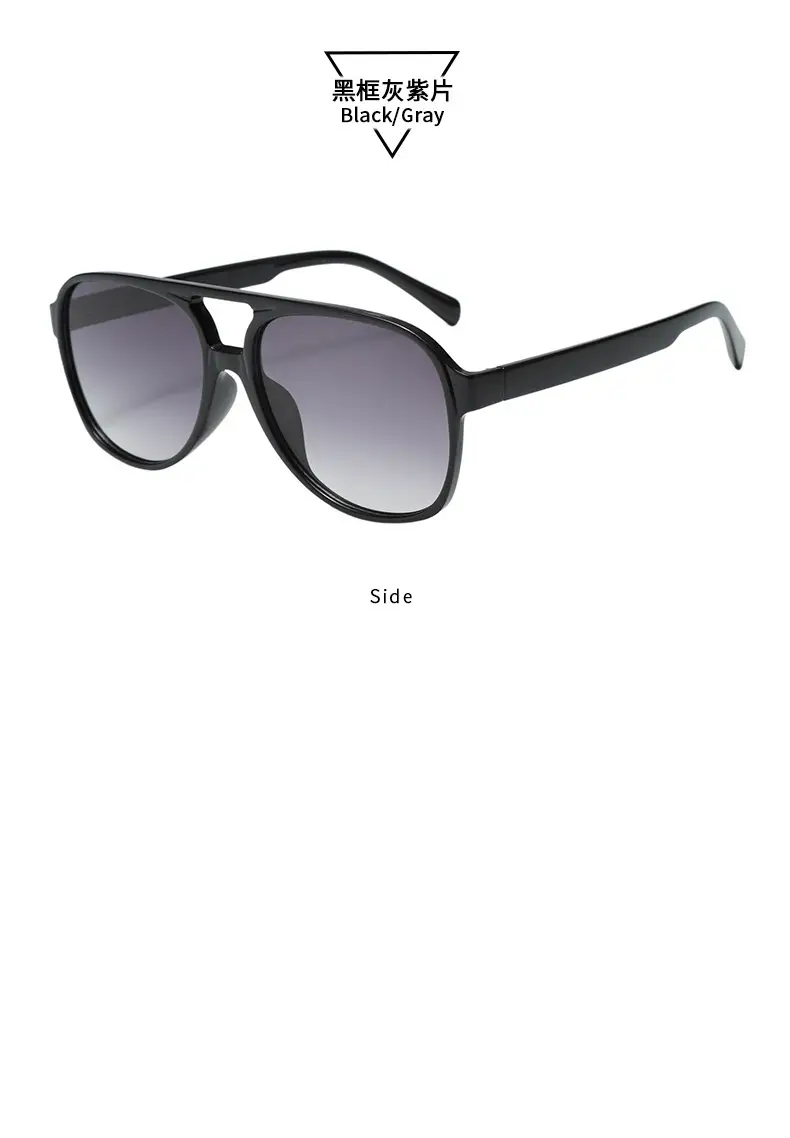 Aviator Sunglasses Women's Anti-UV Leopard Print Large Frame — feature 12