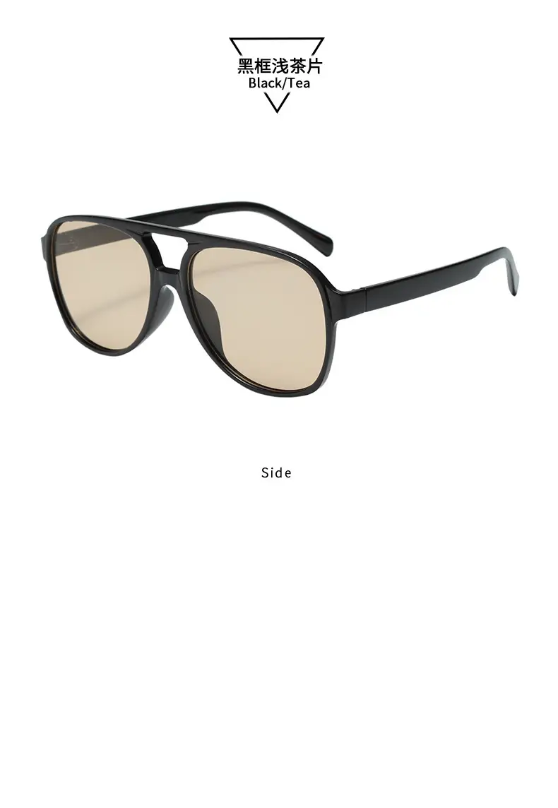 Aviator Sunglasses Women's Anti-UV Leopard Print Large Frame — feature 14