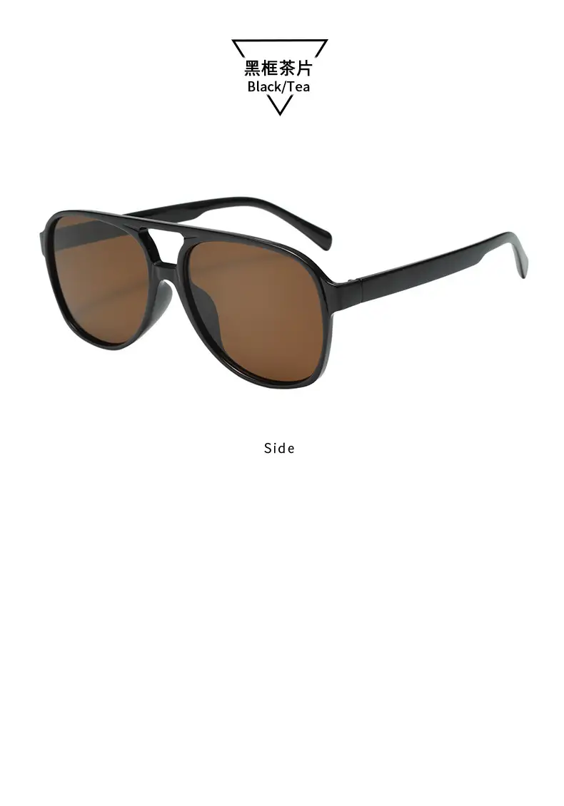 Aviator Sunglasses Women's Anti-UV Leopard Print Large Frame — feature 15