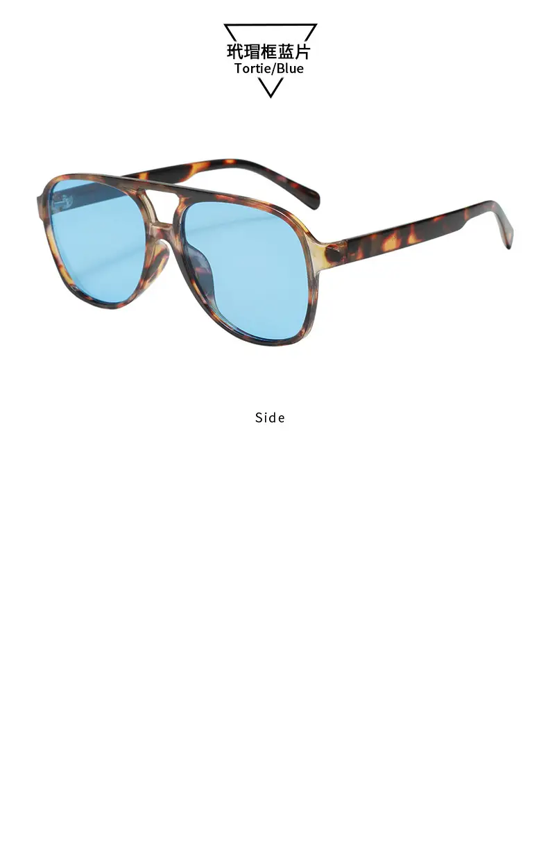 Aviator Sunglasses Women's Anti-UV Leopard Print Large Frame — feature 20
