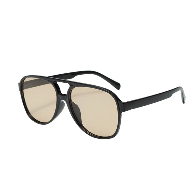 Aviator Sunglasses Women's Anti-UV Leopard Print Large Frame - Image 4