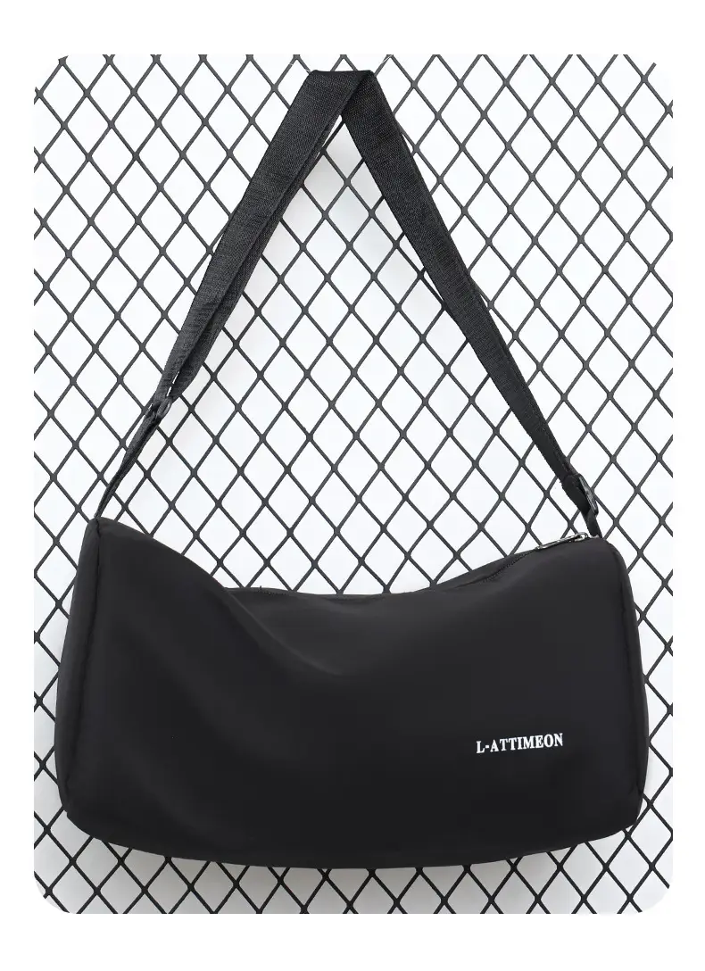 Men's Black Crossbody Travel Bag Lightweight Lightweight Travel Bag — feature 23