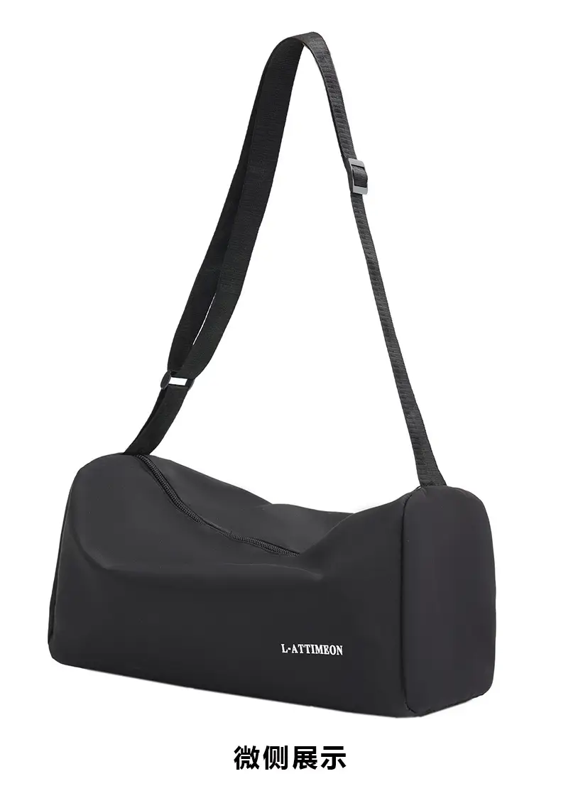 Men's Black Crossbody Travel Bag Lightweight Lightweight Travel Bag — feature 28